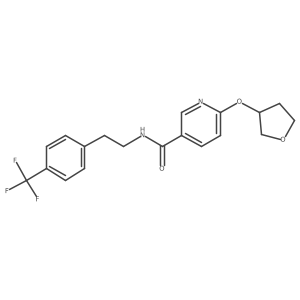 6-((tetrahydrofuran-3-yl)oxy)-N-(4-(trifluoromethyl)phenethyl)nicotinamide Structure