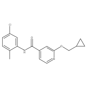 N-(5-chloro-2-methylphenyl)-2-(cyclopropylmethoxy)isonicotinamide结构式