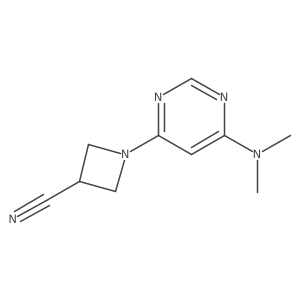 1-(6-(Dimethylamino)pyrimidin-4-yl)azetidine-3-carbonitrile Structure