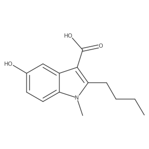 2-Butyl-5-hydroxy-1-methyl-1H-indole-3-carboxylic acid Structure