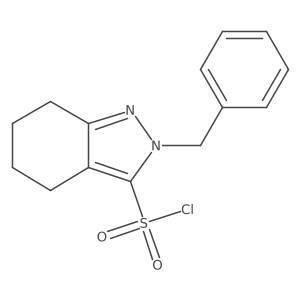 2-Benzyl-4,5,6,7-tetrahydro-2H-indazole-3-sulfonyl chloride结构式