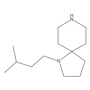 1-(3-Methylbutyl)-1,8-diazaspiro[4.5]decane结构式