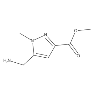 Methyl 5-(aminomethyl)-1-methyl-1H-pyrazole-3-carboxylate Structure