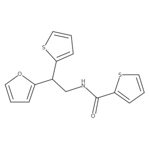 N-[2-(furan-2-yl)-2-(thiophen-2-yl)ethyl]thiophene-2-carboxamide结构式