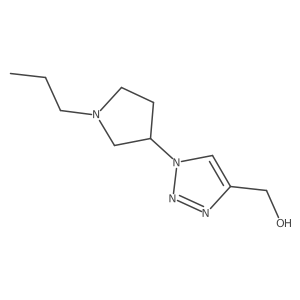 (1-(1-propylpyrrolidin-3-yl)-1H-1,2,3-triazol-4-yl)methanol Structure