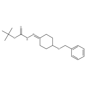 Tert-butyl 2-(4-(benzyloxy)cyclohexylidene)hydrazine-1-carboxylate结构式