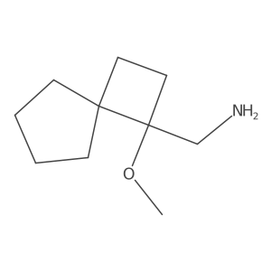 {1-Methoxyspiro[3.4]octan-1-yl}methanamine Structure