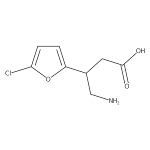 4-Amino-3-(5-chlorofuran-2-yl)butanoic acid Structure