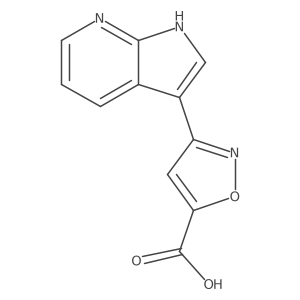 3-{1H-pyrrolo[2,3-b]pyridin-3-yl}-1,2-oxazole-5-carboxylic acid结构式