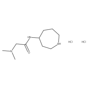 N1-Azepan-4-yl-N2,N2-dimethylglycinamide dihydrochloride Structure