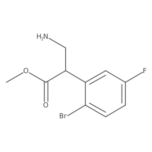 Methyl 3-amino-2-(2-bromo-5-fluorophenyl)propanoate Structure