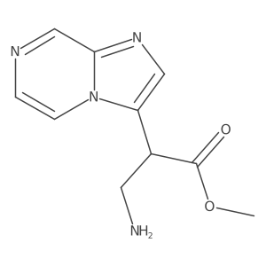 Methyl 3-amino-2-{imidazo[1,2-a]pyrazin-3-yl}propanoate Structure
