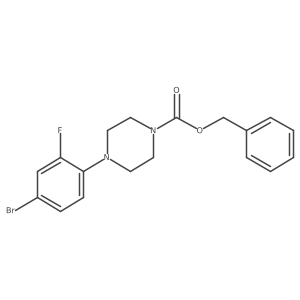 Benzyl 4-(4-bromo-2-fluorophenyl)piperazine-1-carboxylate Structure