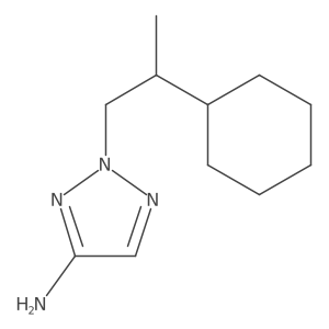 2-(2-cyclohexylpropyl)-2H-1,2,3-triazol-4-amine结构式