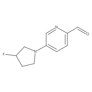 5-(3-Fluoropyrrolidin-1-yl)pyridine-2-carbaldehyde结构式