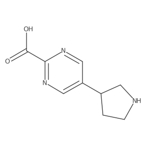 5-(Pyrrolidin-3-yl)pyrimidine-2-carboxylic acid Structure