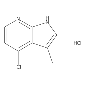 4-chloro-3-methyl-1H-pyrrolo[2,3-b]pyridine hydrochloride结构式