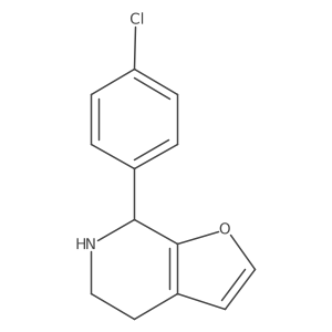 7-(4-chlorophenyl)-4H,5H,6H,7H-furo[2,3-c]pyridine结构式