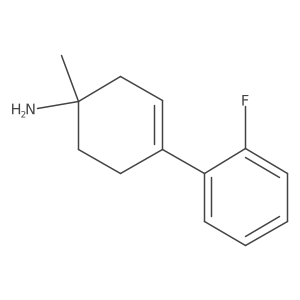 4-(2-Fluorophenyl)-1-methylcyclohex-3-en-1-amine结构式