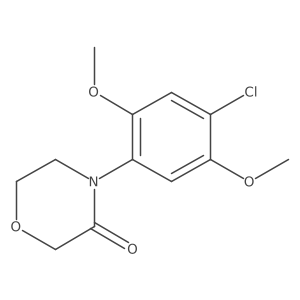 4-(4-Chloro-2,5-dimethoxyphenyl)morpholin-3-one结构式