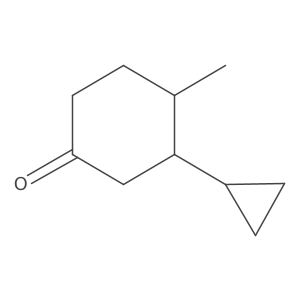 3-Cyclopropyl-4-methylcyclohexan-1-one结构式