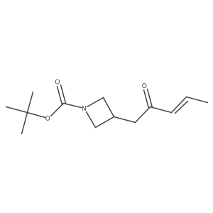 Tert-butyl 3-(2-oxopent-3-en-1-yl)azetidine-1-carboxylate Structure