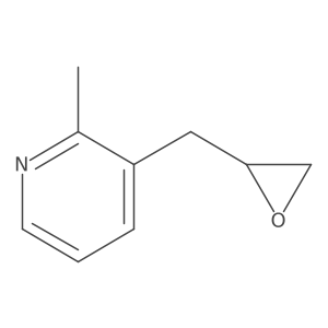 2-Methyl-3-[(oxiran-2-yl)methyl]pyridine结构式