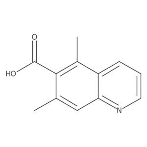 5,7-Dimethylquinoline-6-carboxylic acid结构式