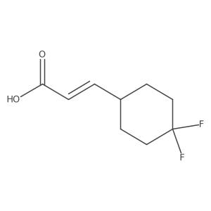 3-(4,4-Difluorocyclohexyl)prop-2-enoic acid Structure