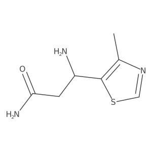 (3R)-3-amino-3-(4-methyl-1,3-thiazol-5-yl)propanamide Structure