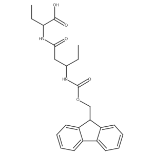 (2R)-2-[(3S)-3-({[(9H-fluoren-9-yl)methoxy]carbonyl}amino)pentanamido]butanoic acid结构式