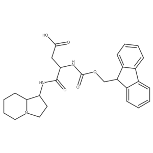 3-({[(9H-fluoren-9-yl)methoxy]carbonyl}amino)-3-[(octahydroindolizin-1-yl)carbamoyl]propanoic acid Structure