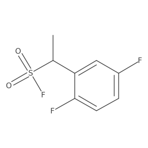 1-(2,5-Difluorophenyl)ethane-1-sulfonyl fluoride结构式