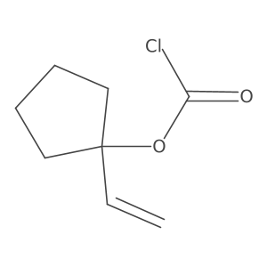 1-Ethenylcyclopentyl chloroformate结构式