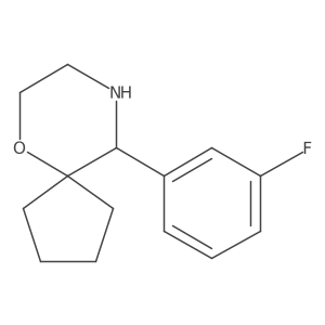 10-(3-Fluorophenyl)-6-oxa-9-azaspiro[4.5]decane Structure