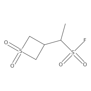 1-(1,1-Dioxo-1lambda6-thietan-3-yl)ethane-1-sulfonyl fluoride结构式