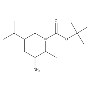 Tert-butyl 3-amino-2-methyl-5-(propan-2-yl)piperidine-1-carboxylate Structure
