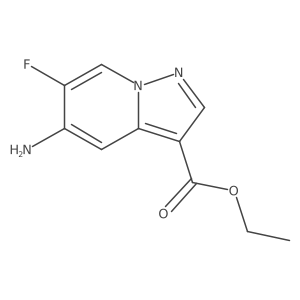Ethyl 5-amino-6-fluoropyrazolo[1,5-a]pyridine-3-carboxylate结构式