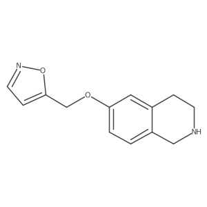 6-[(1,2-Oxazol-5-yl)methoxy]-1,2,3,4-tetrahydroisoquinoline结构式