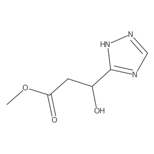 methyl (3R)-3-hydroxy-3-(1H-1,2,4-triazol-3-yl)propanoate Structure