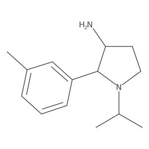 2-(3-Methylphenyl)-1-(propan-2-yl)pyrrolidin-3-amine Structure