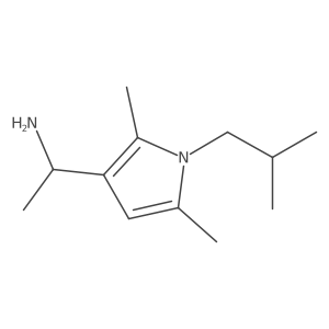 (1S)-1-[2,5-dimethyl-1-(2-methylpropyl)-1H-pyrrol-3-yl]ethan-1-amine Structure
