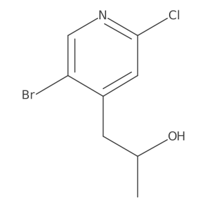 (2S)-1-(5-bromo-2-chloropyridin-4-yl)propan-2-ol Structure