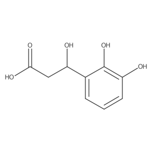 (3S)-3-(2,3-dihydroxyphenyl)-3-hydroxypropanoic acid Structure
