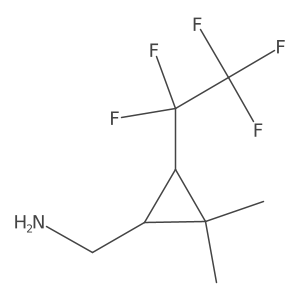 rac-[(1R,3R)-2,2-dimethyl-3-(pentafluoroethyl)cyclopropyl]methanamine Structure