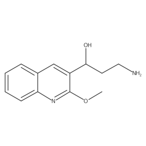 3-Amino-1-(2-methoxyquinolin-3-yl)propan-1-ol结构式