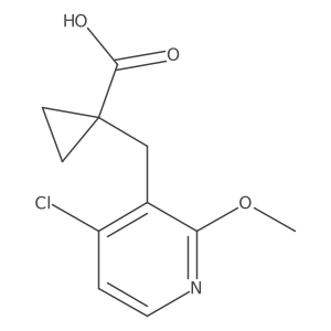 1-[(4-Chloro-2-methoxypyridin-3-yl)methyl]cyclopropane-1-carboxylic acid Structure