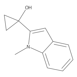 1-(1-methyl-1H-indol-2-yl)cyclopropan-1-ol Structure