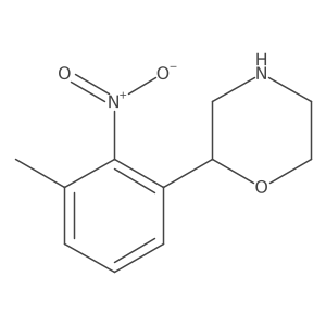 2-(3-Methyl-2-nitrophenyl)morpholine Structure