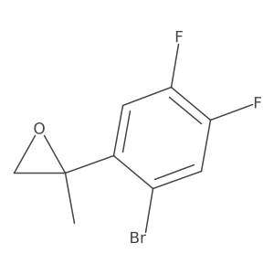 2-(2-Bromo-4,5-difluorophenyl)-2-methyloxirane结构式